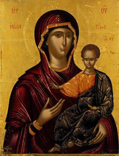 The Virgin Hodegetria by Lambardos Emmanuel